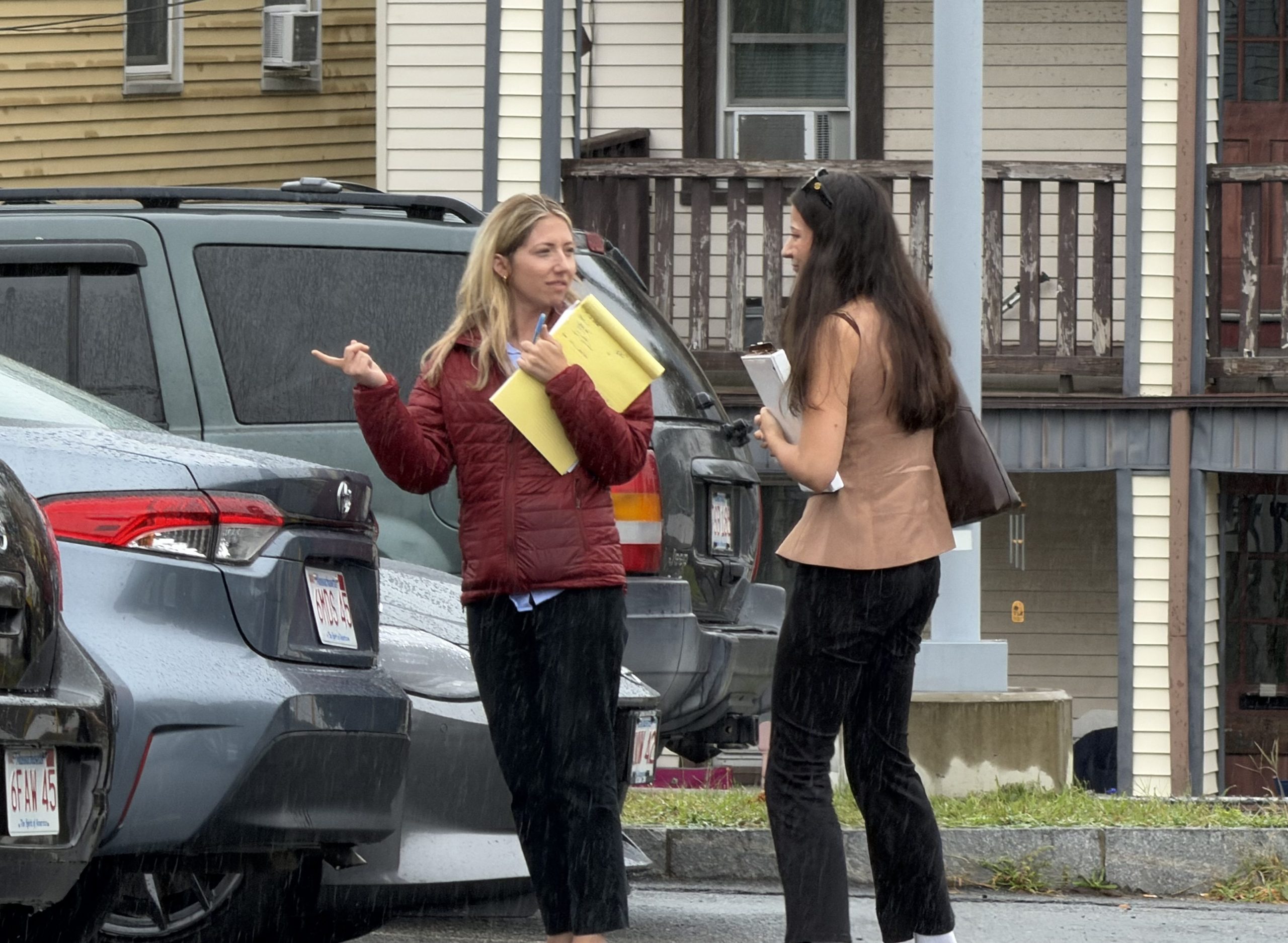 Federal election monitors watched New Bedford polls. The monitors were being monitored, too.